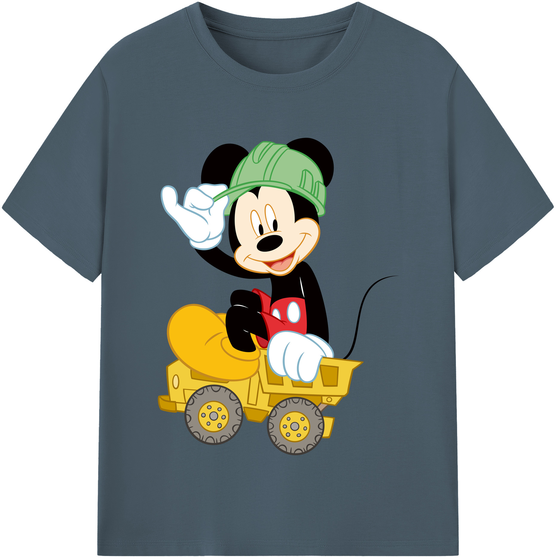 （画像用） ミッキーマウス Mickey Mouse 綿100％半袖Tシャツ（フロントプリント）